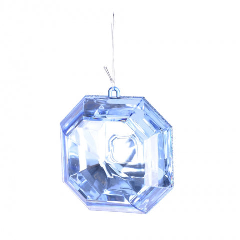 Hexagonal Jewel Ornament Blue