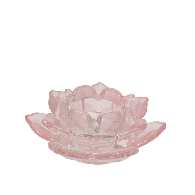 Open Blossom Tealight Holder Light Pink