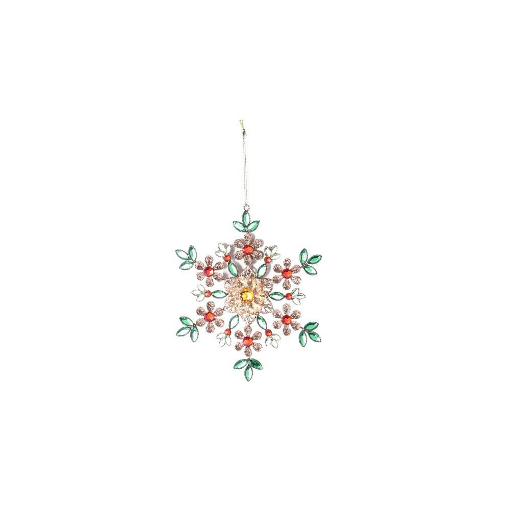 Jewel Snowflake Ornaments Left