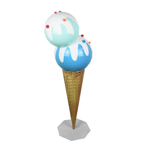 Ice Cream Cone Display Blue