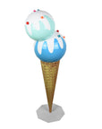 Ice Cream Cone Display Blue