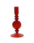 Holiday Taper Candle Holder Set Red
