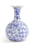 Blue and White Porcelain Chinoiserie Vases