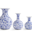Blue and White Porcelain Chinoiserie Vases