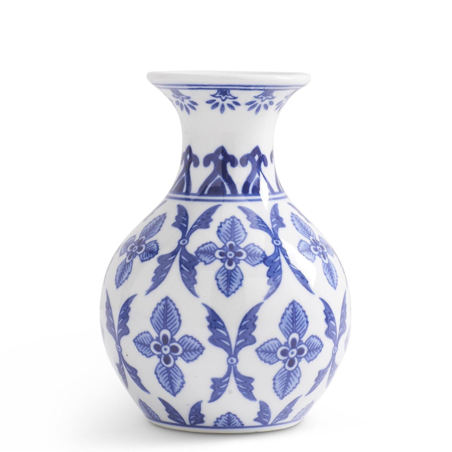 Delft-Inspired Porcelain Bud Vases