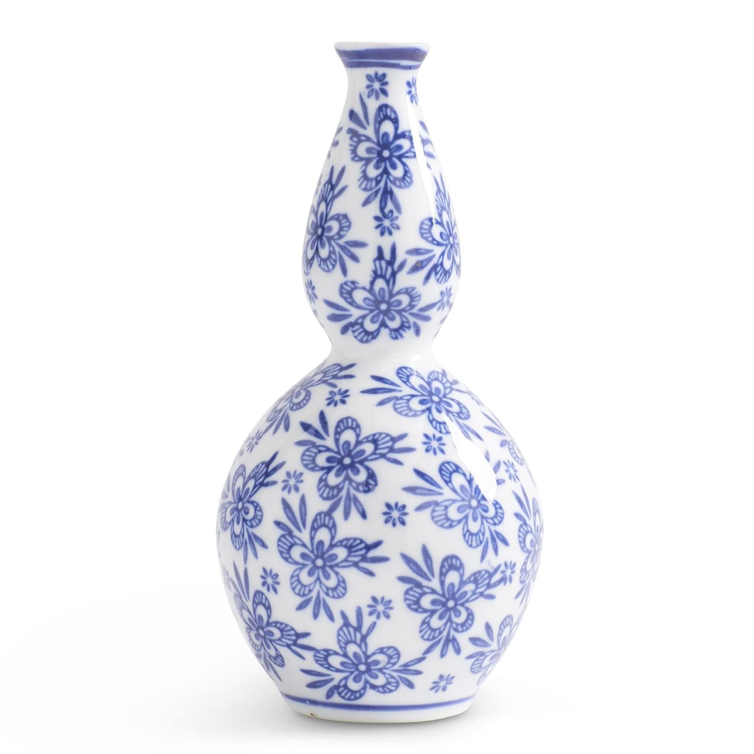 Delft-Inspired Porcelain Bud Vases
