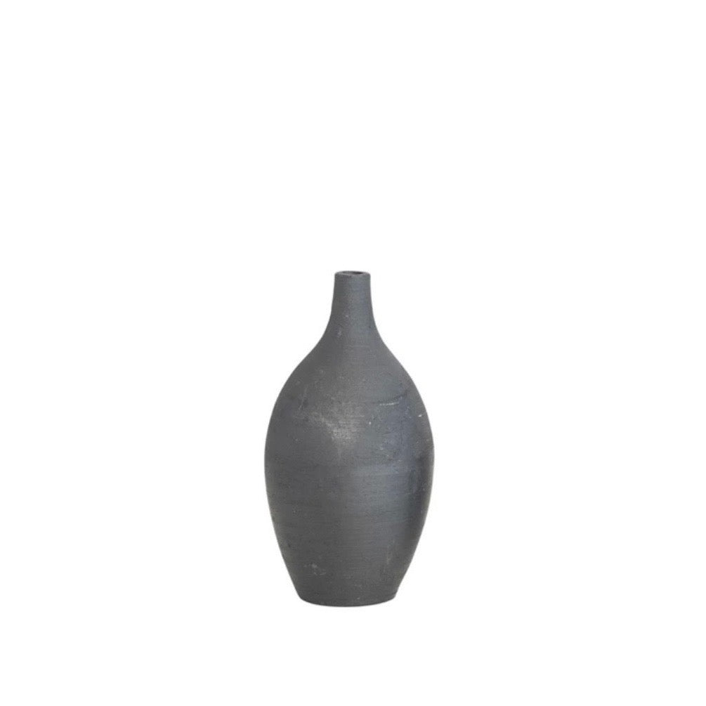 Charcoal-Black Mini Bud Vases Left
