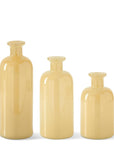 Golden Yellow Glass Bottle Set Medium