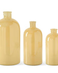 Golden Yellow Glass Bottle Set Large