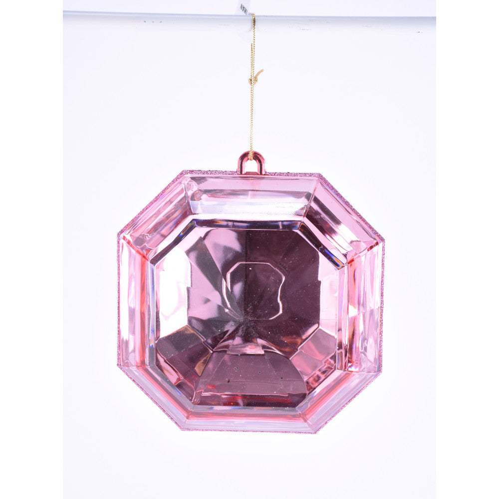 Hexagonal Jewel Ornament Pink