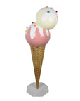 Ice Cream Cone Display Pink