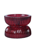 Red and Green Glass Votive Candle Holders Red