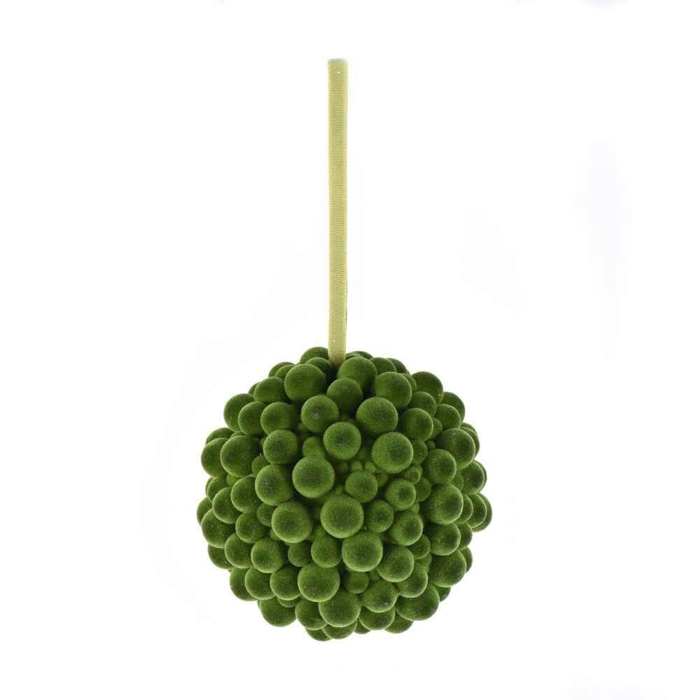 Green Berry Ball Ornament 4"