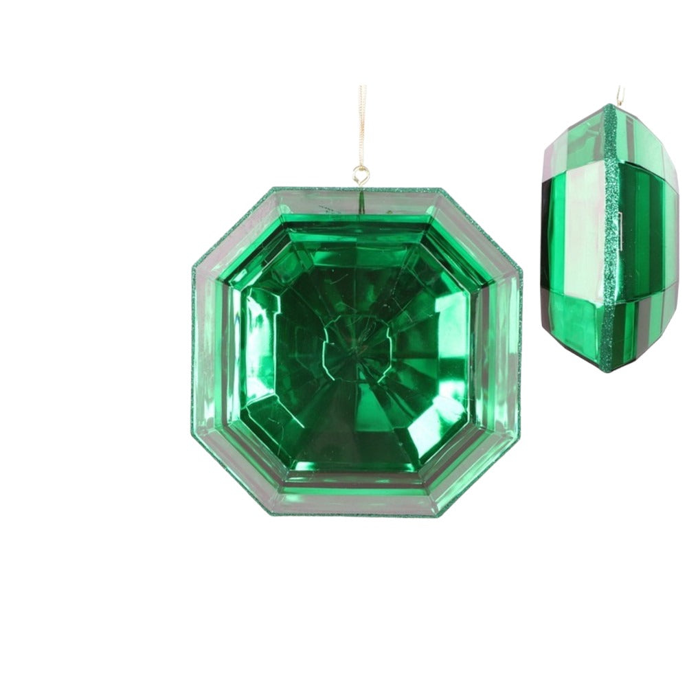 Hexagonal Jewel Ornament Green