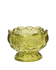 Art Deco-Inspired Tea Light Holder Green