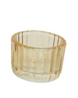 Short Tea Light Holders in Holiday Colors Yellow