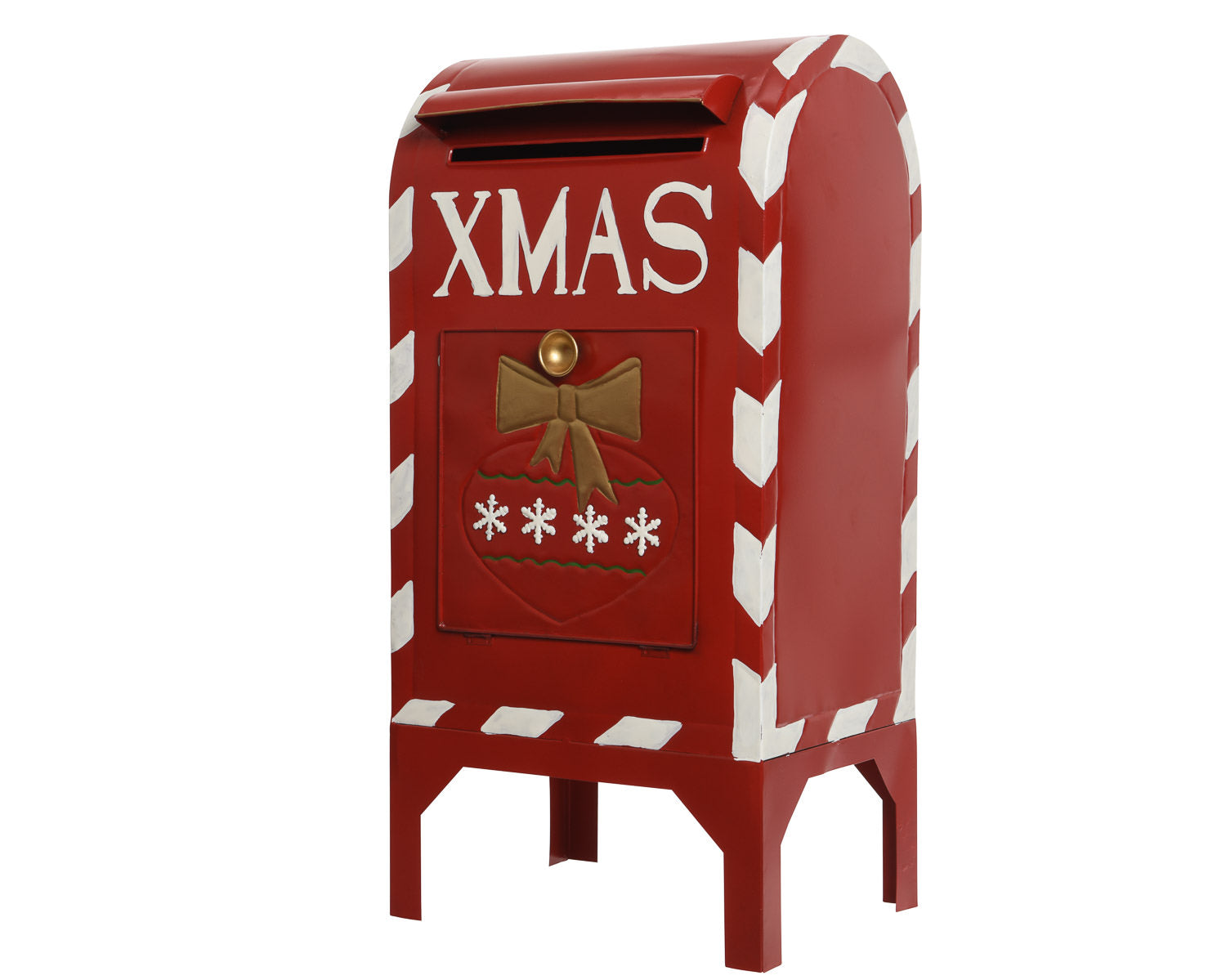 Red and White Christmas Mailbox