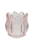 Tulip Blossom Tealight Holders Light Pink