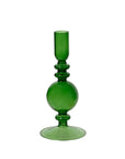 Holiday Taper Candle Holder Set Green