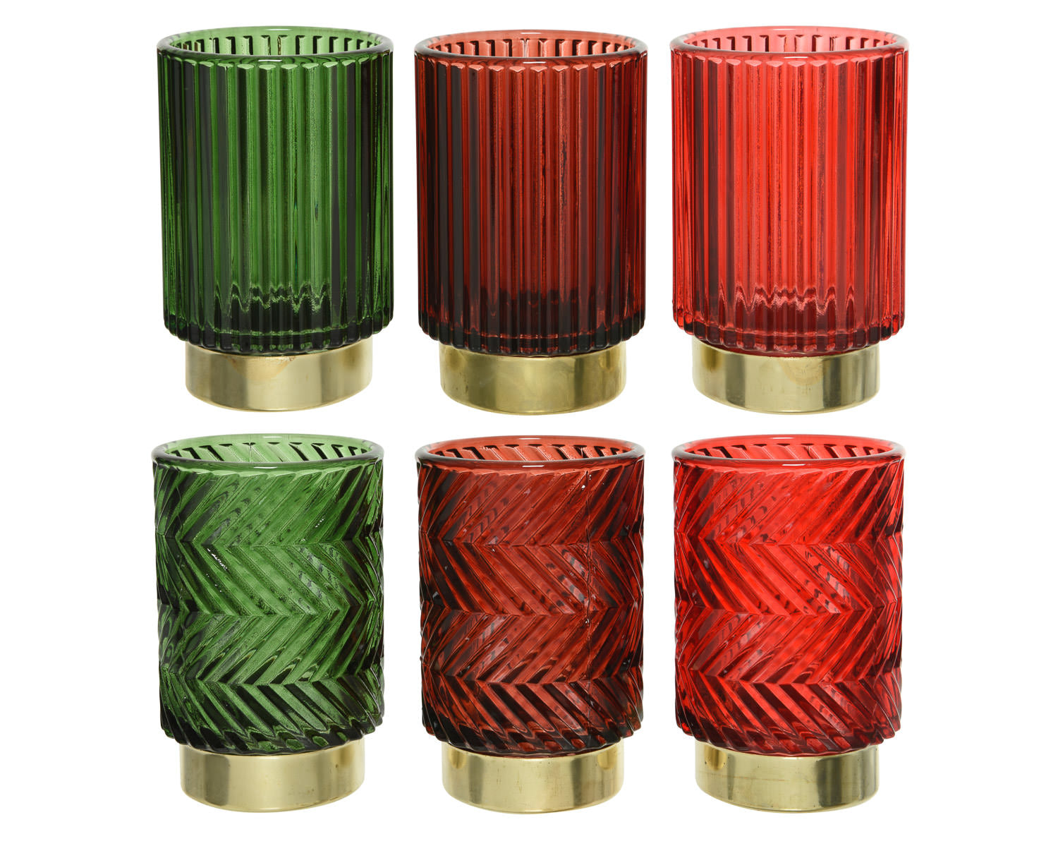 Tea Light Holders in Holiday Colors