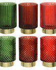 Tea Light Holders in Holiday Colors