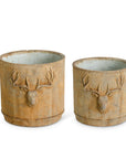Small Elk Head Planters