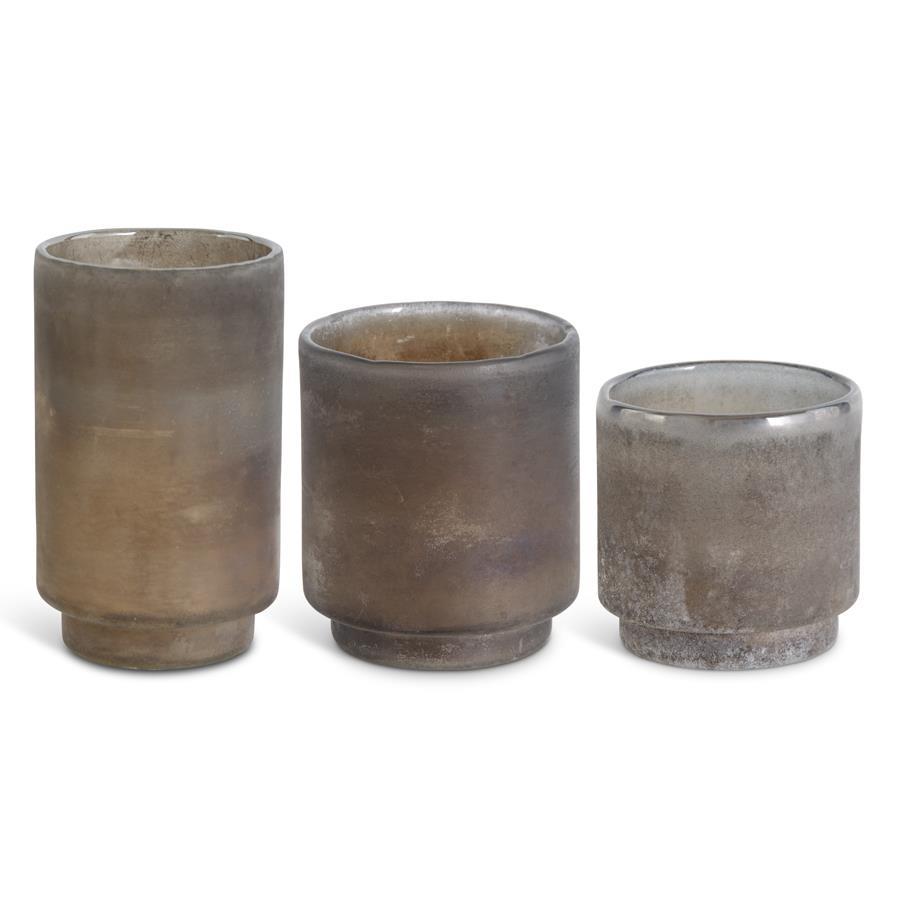 Ash Copper Cylinder Vases