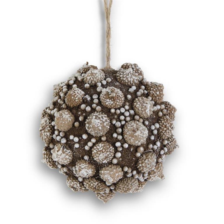 Brown Acorn Cap Ornament 4.5"
