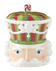 Red and Green Nutcracker Cookie Jar