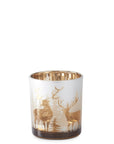 Frosted Reindeer Votive Candle Holders