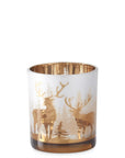 Frosted Reindeer Votive Candle Holders