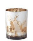 Frosted Reindeer Votive Candle Holders