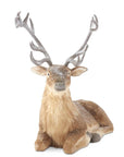 Sitting Reindeer Figurine