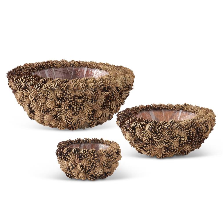 Pinecone Covered Bowls