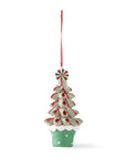 Striped Candy Tree Ornament Green and Red