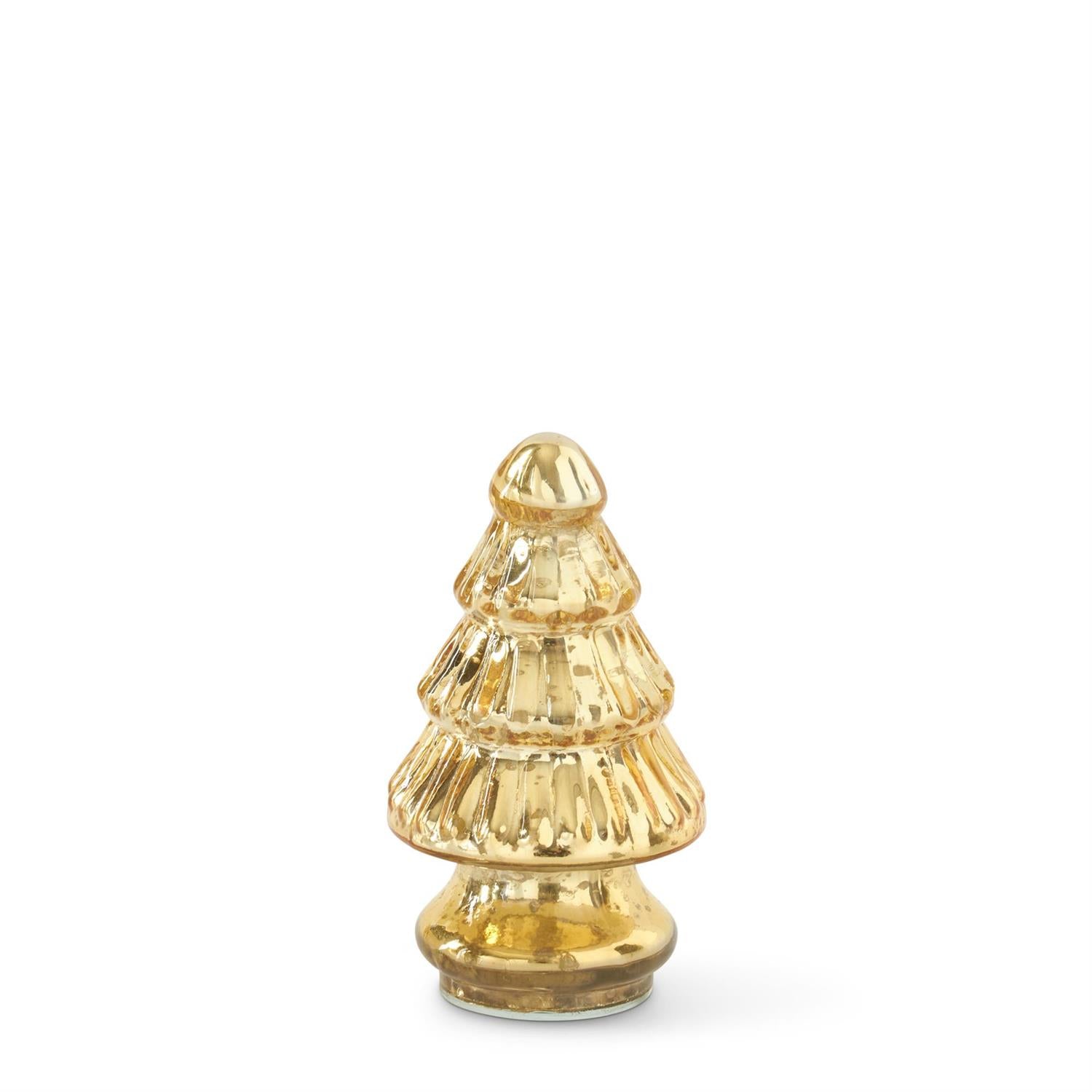 Mini Assorted Mercury Glass Trees Four-Tiered