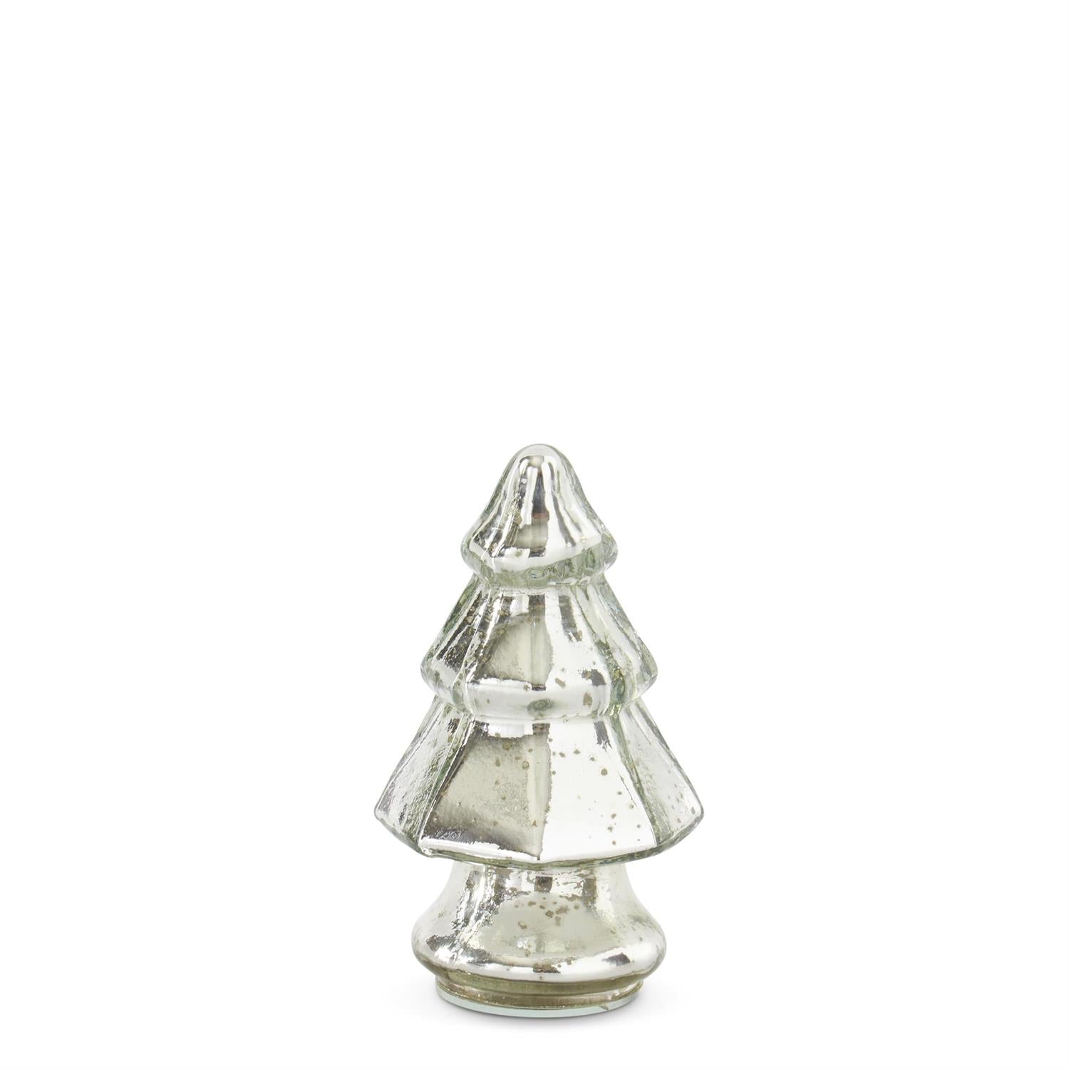 Mini-Assorted Mercury Glass Trees Three-Tiered