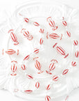Assorted Red and White Glass Candy Ornament