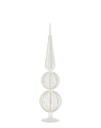 Jeweled Clear Glass Finial Trees 22"