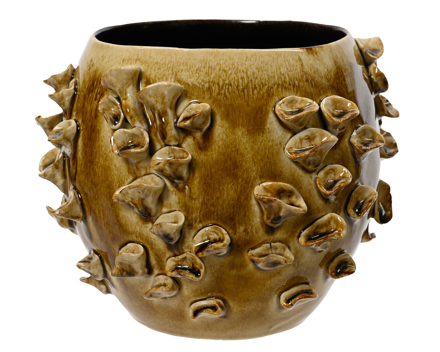 Stoneware Mushroom Vase Planter