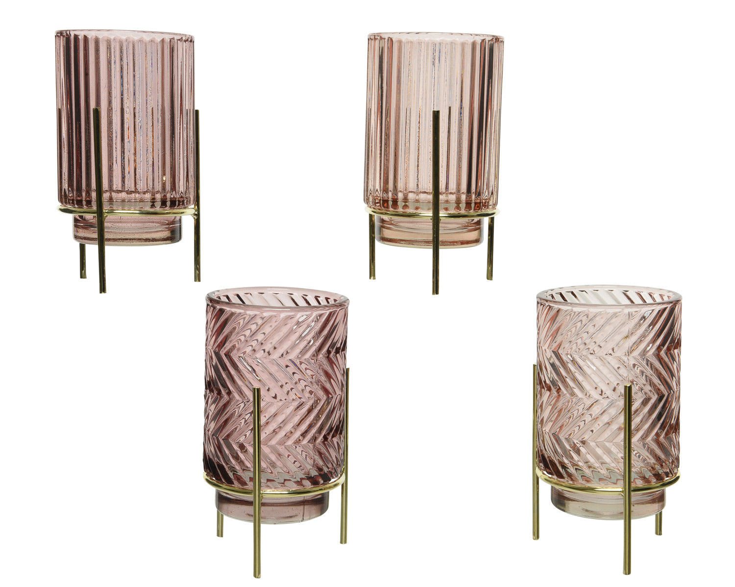 Blush Pink or Purple Tea Light Holders