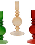 Holiday Taper Candle Holder Set
