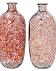 Rose and Red Recycled Glass Vases