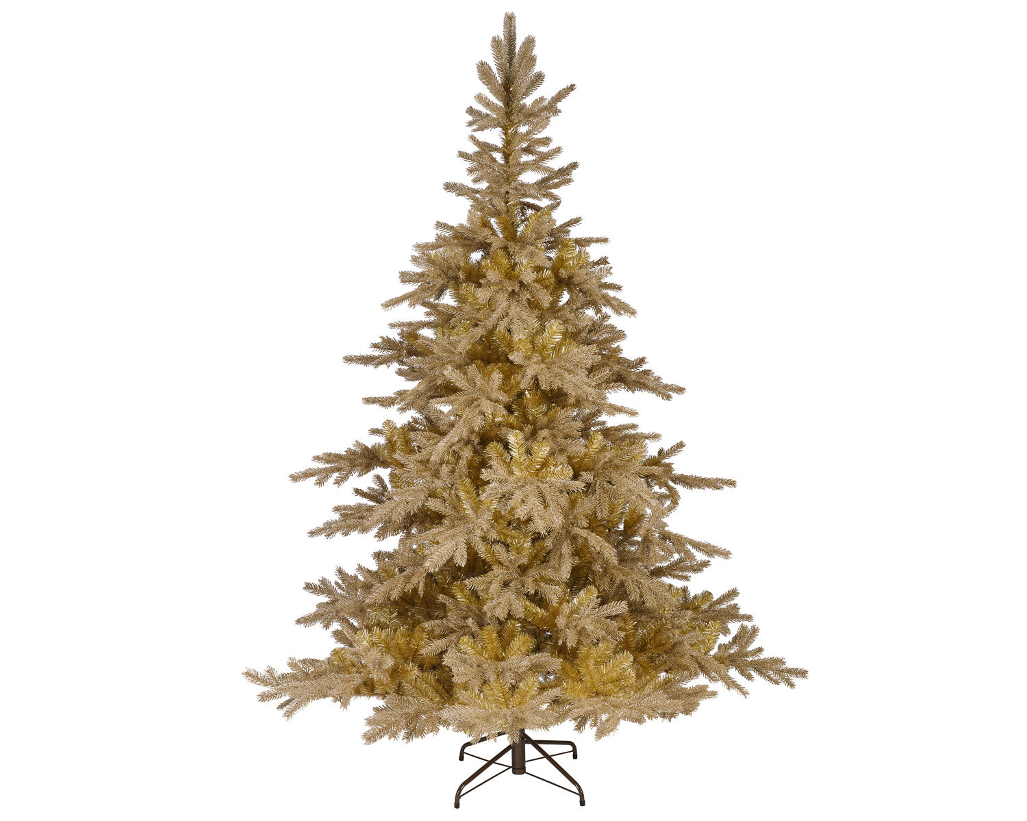 Shimmering Burnished Gold Christmas Tree