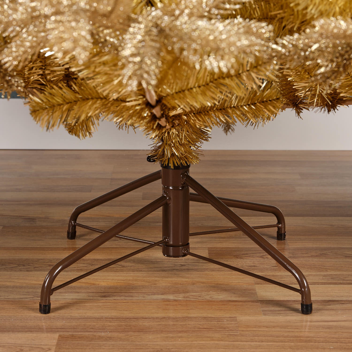 Shimmering Burnished Gold Christmas Tree