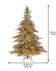Shimmering Burnished Gold Christmas Tree