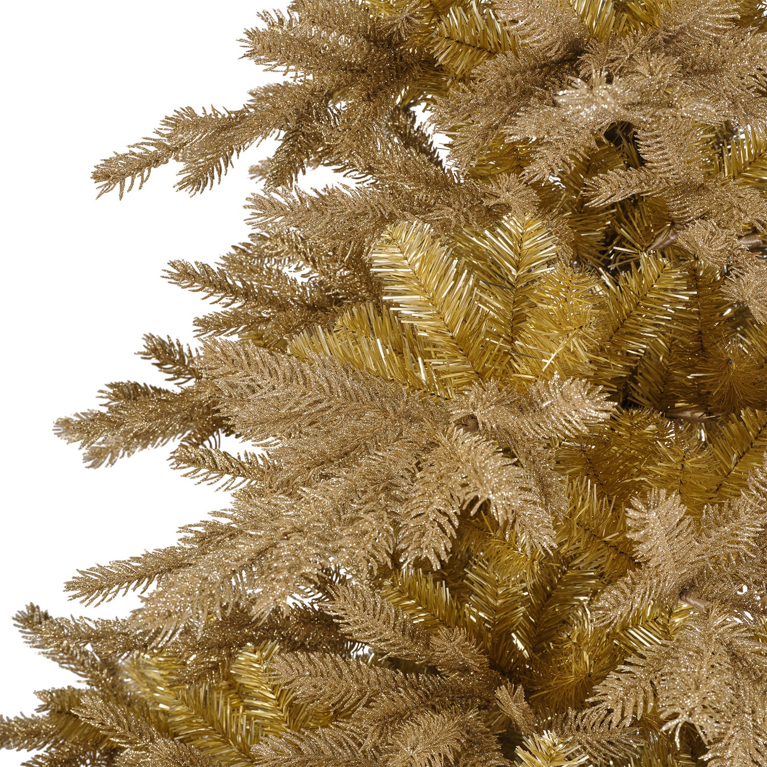 Shimmering Burnished Gold Christmas Tree