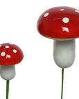Decorative Ceramic Mushroom Picks