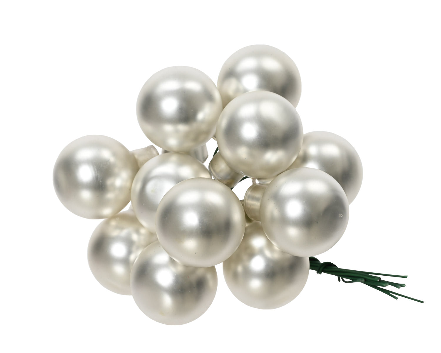 Bubble Bunch Ornaments Pearly Silver