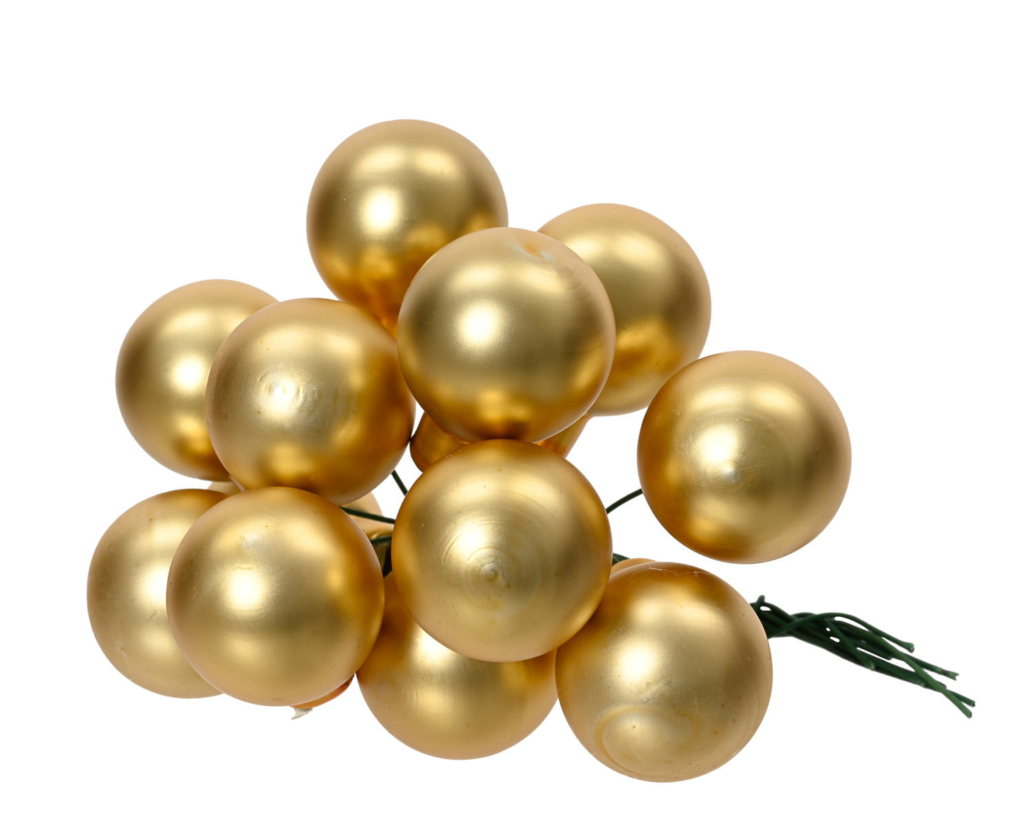 Bubble Bunch Ornaments Matte Light Gold